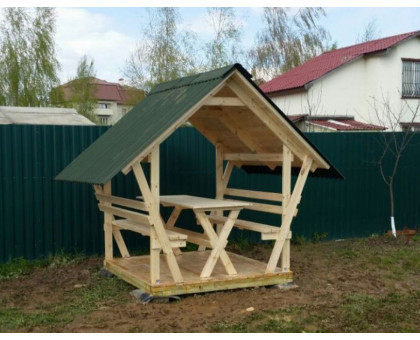 Беседка для дачи "Залавочка" в Можайский городской округ мини
